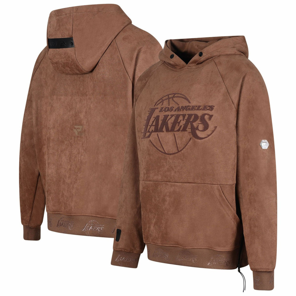 Los Angeles Lakers Protege Eco-Friendly Functional Suede Fashion Tonal Hoodie