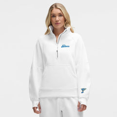 NHL St. Louis Blues lululemon Women's Long Scuba Oversized Half-Zip Funnel Neck