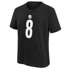 Aaron Rodgers Youth Player Name & Number T-Shirt - Pittsburgh Steelers T-shirts