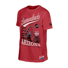 Red Arizona Diamondbacks New Era Oversized Throwback Distressed T-Shirt
