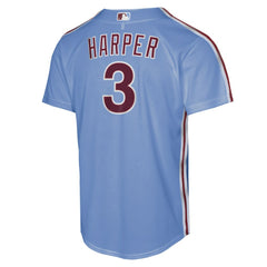 Light Blue Bryce Harper Philadelphia Phillies Nike Youth Alternate Replica Jersey