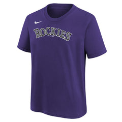 Purple Kris Bryant Colorado Rockies Nike Youth Name & Number T-Shirt