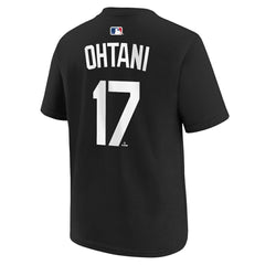 Black Shohei Ohtani Los Angeles Dodgers Nike Youth Name & Number T-Shirt