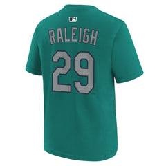 Teal Cal Raleigh Seattle Mariners Nike Youth Name & Number T-Shirt