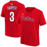 Red Bryce Harper Philadelphia Phillies Nike Youth Name & Number T-Shirt