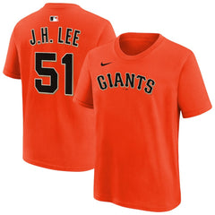 Orange Jung Hoo Lee San Francisco Giants Nike Youth Name & Number T-Shirt