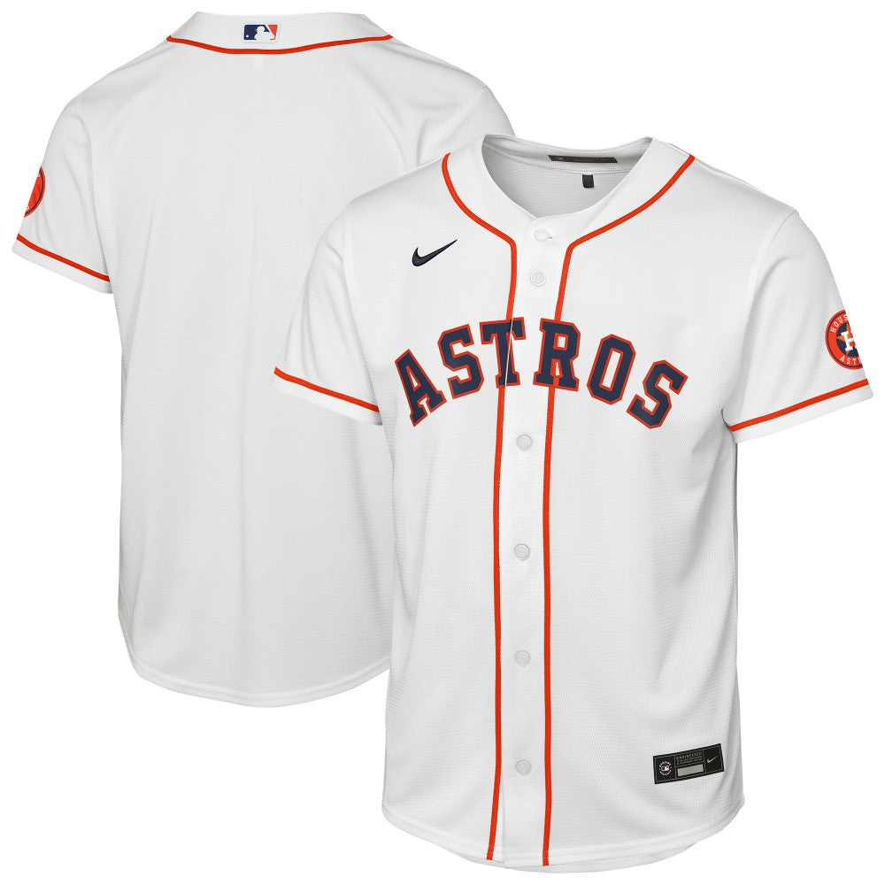 White Houston Astros Nike Youth Home Stadium Jersey