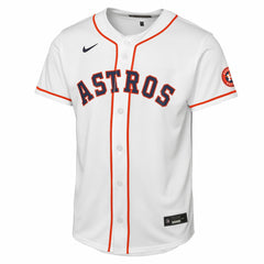 White Houston Astros Nike Youth Home Stadium Jersey