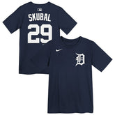 Navy Tarik Skubal Detroit Tigers Preschool Name & Number T-Shirt