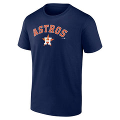 Navy Houston Astros Team Lockup T-Shirt