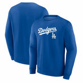 Royal Los Angeles Dodgers Team Lockup Sweatshirt