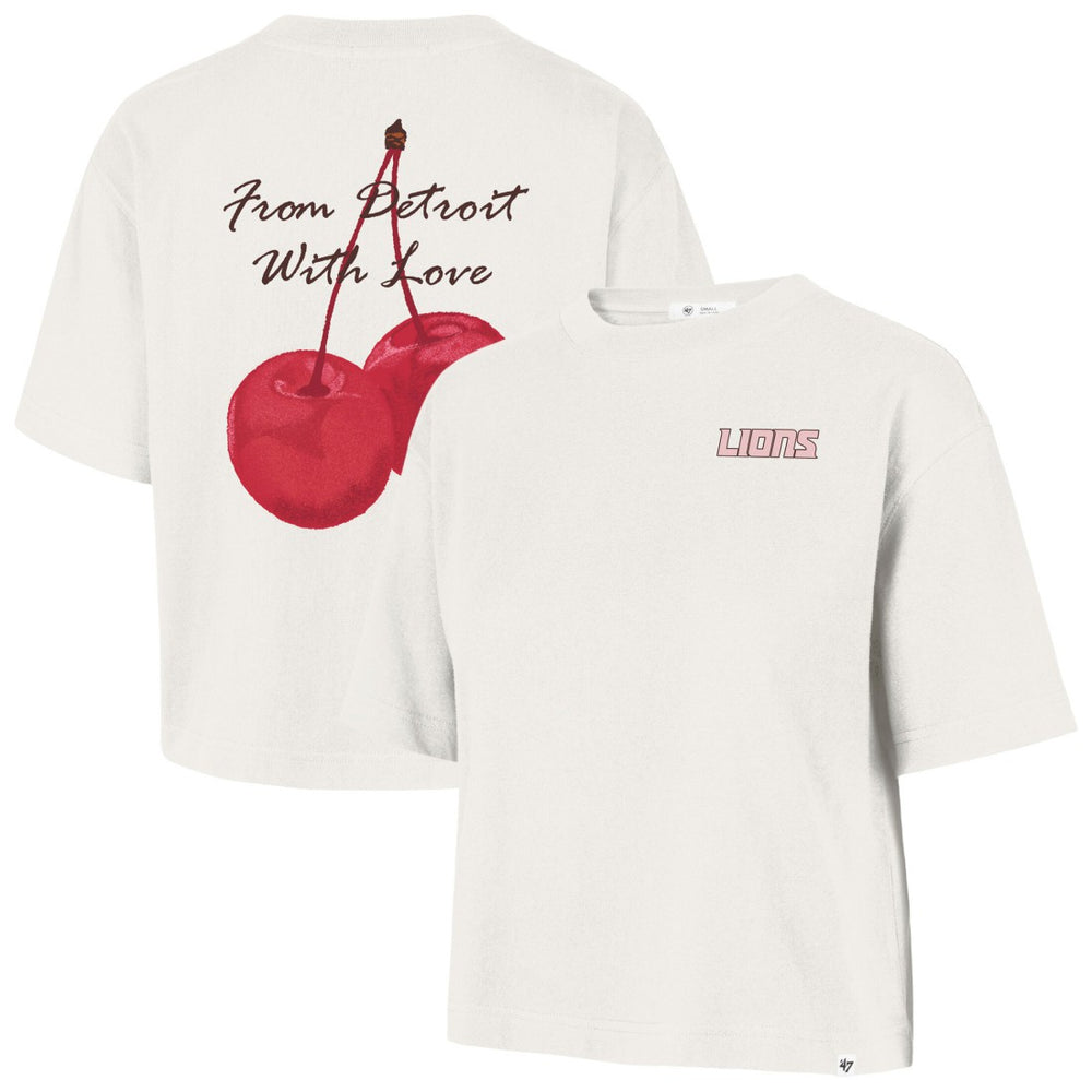 '47 Women's Love Letter Reed City T-Shirt - Detroit Lions T-shirts