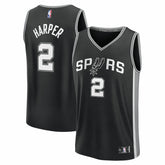 Fanatics Dylan Harper San Antonio Spurs 2025 NBA Draft First Round Pick Fast Break Replica Jersey