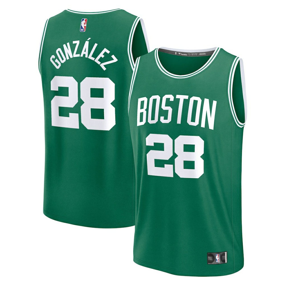 Fanatics Hugo Gonzalez Boston Celtics 2025 NBA Draft First Round Pick Fast Break Replica Jersey