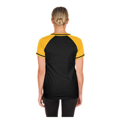 Black Pittsburgh Pirates New Era Women's Gameday V-Neck T-Shirt