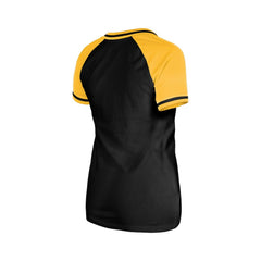 Black Pittsburgh Pirates New Era Women's Gameday V-Neck T-Shirt