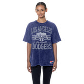 Blue Los Angeles Dodgers New Era Women's Oversized Boyfriend T-Shirt
