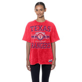 Red Texas Rangers New Era Women's Oversized Boyfriend T-Shirt
