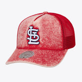 Red St. Louis Cardinals Mitchell & Ness Unisex Gameday Adjustable Trucker Hat