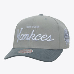 Gray New York Yankees Mitchell & Ness Thunderstorm Head Coach Pro-Crown Adjustable Hat
