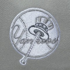 Gray New York Yankees Mitchell & Ness Thunderstorm Head Coach Pro-Crown Adjustable Hat