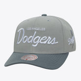 Gray Los Angeles Dodgers Mitchell & Ness Thunderstorm Head Coach Pro-Crown Adjustable Hat
