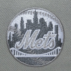 Gray New York Mets Mitchell & Ness Thunderstorm Head Coach Pro-Crown Adjustable Hat