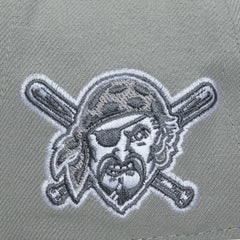 Gray Pittsburgh Pirates Mitchell & Ness Thunderstorm Head Coach Pro-Crown Adjustable Hat