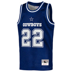 Emmitt Smith Youth Retired Player NFL Basketball Fashion Jersey - Dallas Cowboys Jerseys