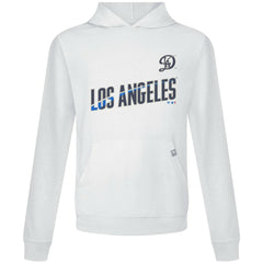 White Los Angeles Dodgers Levelwear City Connect Relay Core Logo Pullover Hoodie