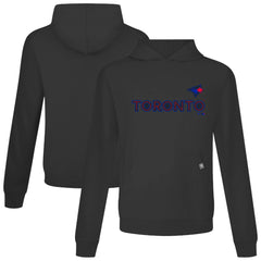 Black Toronto Blue Jays Levelwear City Connect Relay Core Logo Pullover Hoodie
