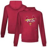 Red St. Louis Cardinals Levelwear City Connect Relay Back Splash Pullover Hoodie