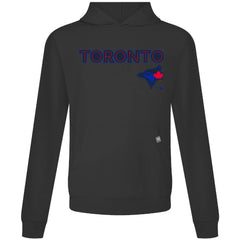 Black Toronto Blue Jays Levelwear City Connect Relay Back Splash Pullover Hoodie