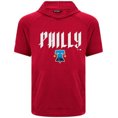 Red Philadelphia Phillies Levelwear City Connect Phase Back Plash Hoodie T-Shirt