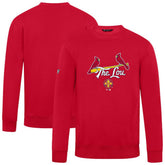 Red St. Louis Cardinals Levelwear City Connect Zane Back Splash Sweatshirt