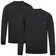 Black Toronto Blue Jays Levelwear City Connect Zane Back Splash Sweatshirt