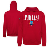 Red Philadelphia Phillies Levelwear City Connect Podium Back Splash Pullover Hoodie
