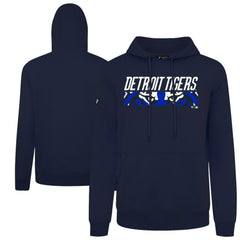 Navy Detroit Tigers Levelwear City Connect Podium Back Splash Pullover Hoodie