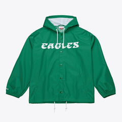 Coaches Full-Snap Hooded Windbreaker Jacket - Philadelphia Eagles Jackets