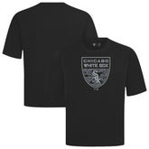 Black Chicago White Sox Levelwear Oversized Luxe Signature Knit Buckler T-Shirt