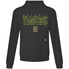 Black Detroit Tigers Levelwear Relay Protect Pullover Hoodie
