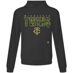 Black Minnesota Twins Levelwear Relay Protect Pullover Hoodie
