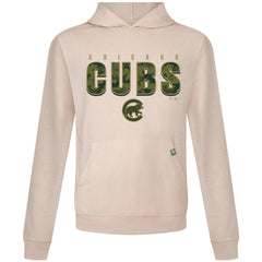 Khaki Chicago Cubs Levelwear Relay Protect Pullover Hoodie