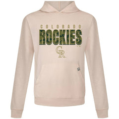 Khaki Colorado Rockies Levelwear Relay Protect Pullover Hoodie
