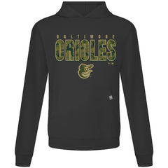 Black Baltimore Orioles Levelwear Relay Protect Pullover Hoodie