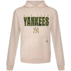 Khaki New York Yankees Levelwear Relay Protect Pullover Hoodie