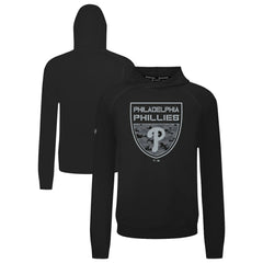 Black Philadelphia Phillies Levelwear Mandate Buckler Tri-Blend Pullover Hoodie