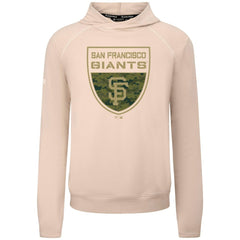 Khaki San Francisco Giants Levelwear Mandate Buckler Tri-Blend Pullover Hoodie