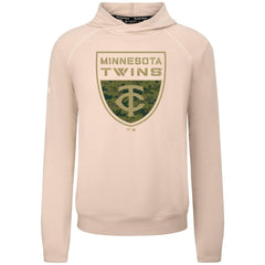 Khaki Minnesota Twins Levelwear Mandate Buckler Tri-Blend Pullover Hoodie