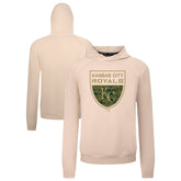 Khaki Kansas City Royals Levelwear Mandate Buckler Tri-Blend Pullover Hoodie